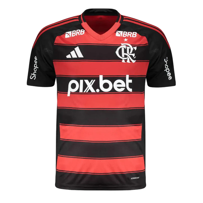 Camisa CRF Home 25/26 - Preta e Vermelha.