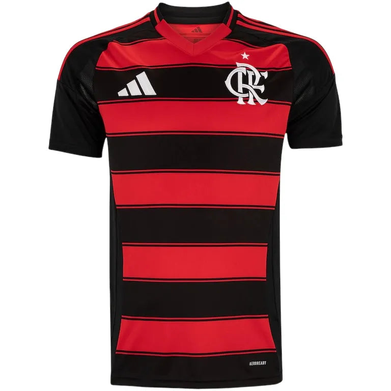 Camisa CRF Home 25/26 - Preta e Vermelha.